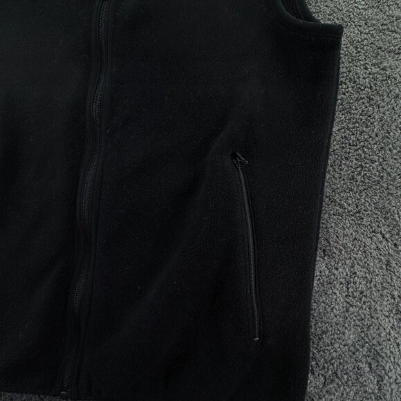 Eddie Bauer Vest Women XS Sleeveless Full Zip Outdoor Black Fleece Casual Pocket - Picture 9 of 11